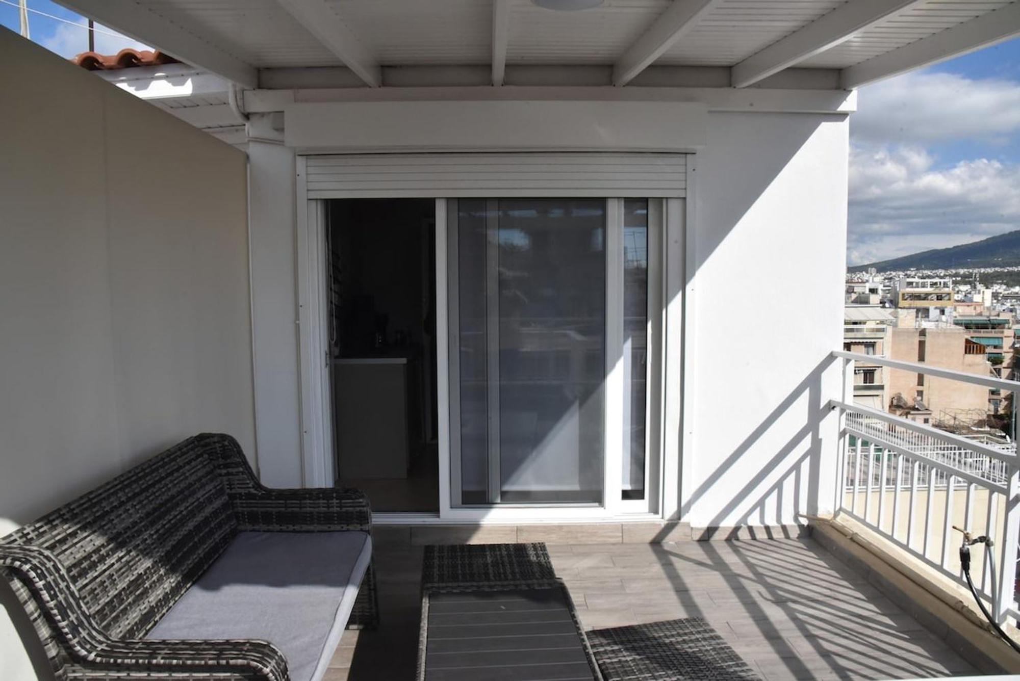 Tiny Rooftop Apartment Athen Exterior foto