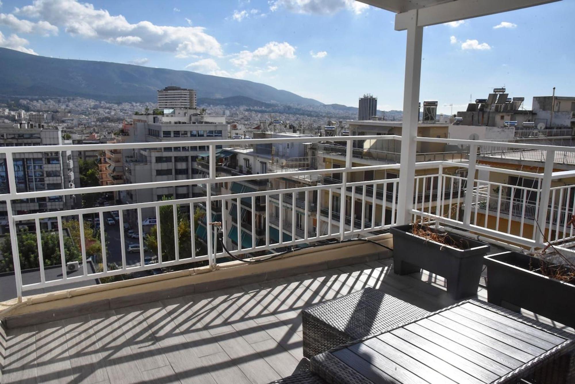 Tiny Rooftop Apartment Athen Exterior foto