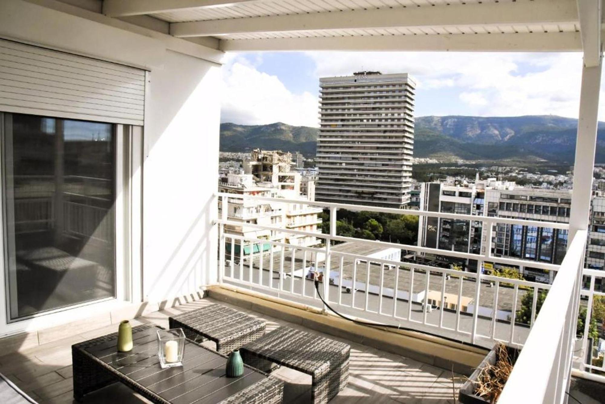 Tiny Rooftop Apartment Athen Exterior foto