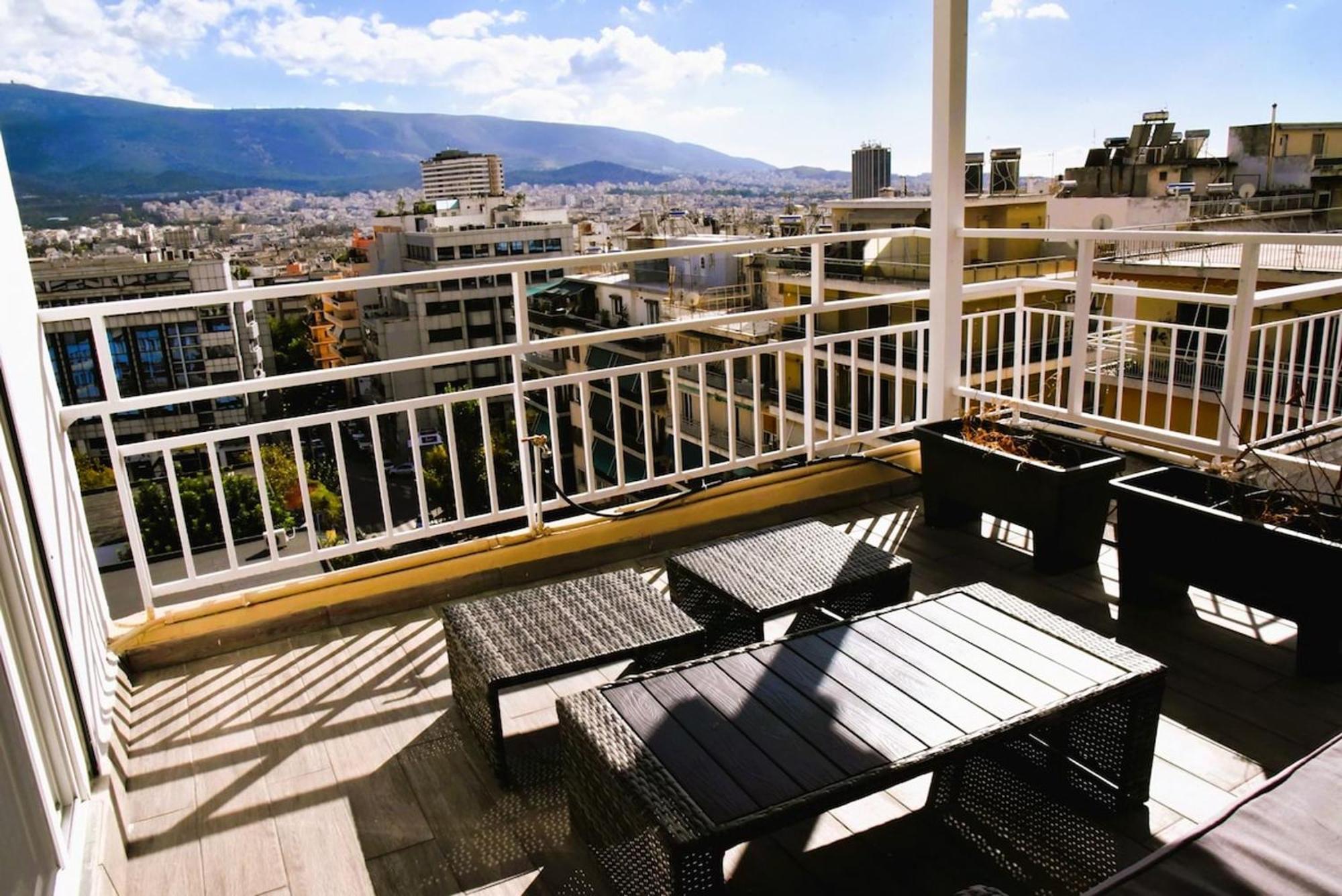 Tiny Rooftop Apartment Athen Exterior foto