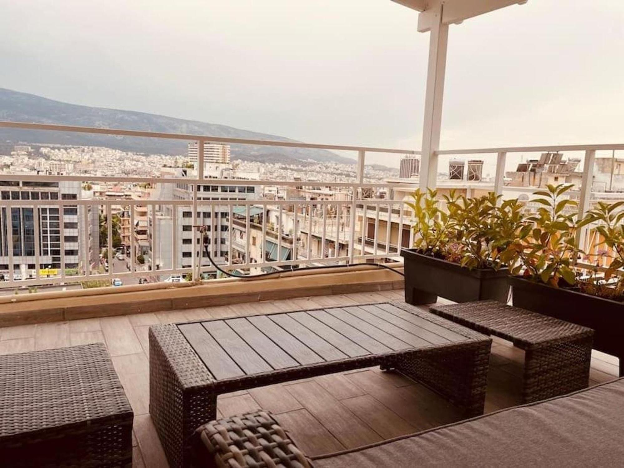 Tiny Rooftop Apartment Athen Exterior foto